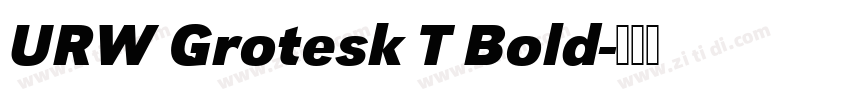 URW Grotesk T Bold字体转换